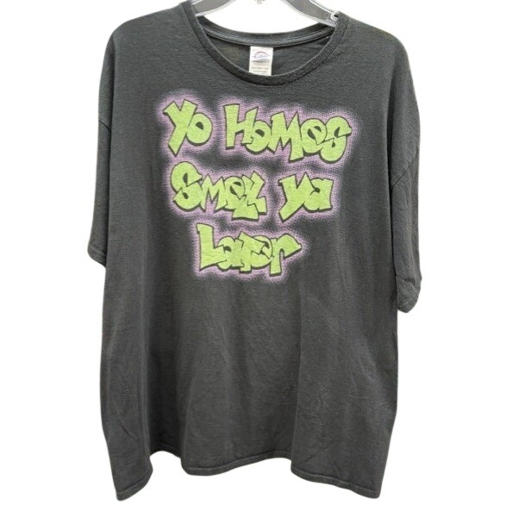 Delta Pro Weight Yo Homes Smell Ya Later Graphic T-Shirt Black 2XL Mens Retro
